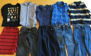 photo of clothing purchased at consignment shop